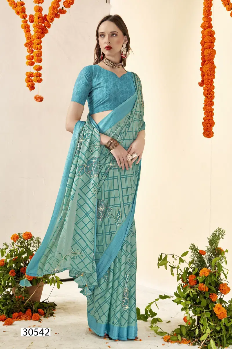 Yashtika By Vallabhi Swarovski Work Brasso Sarees Wholesale Price In Surat